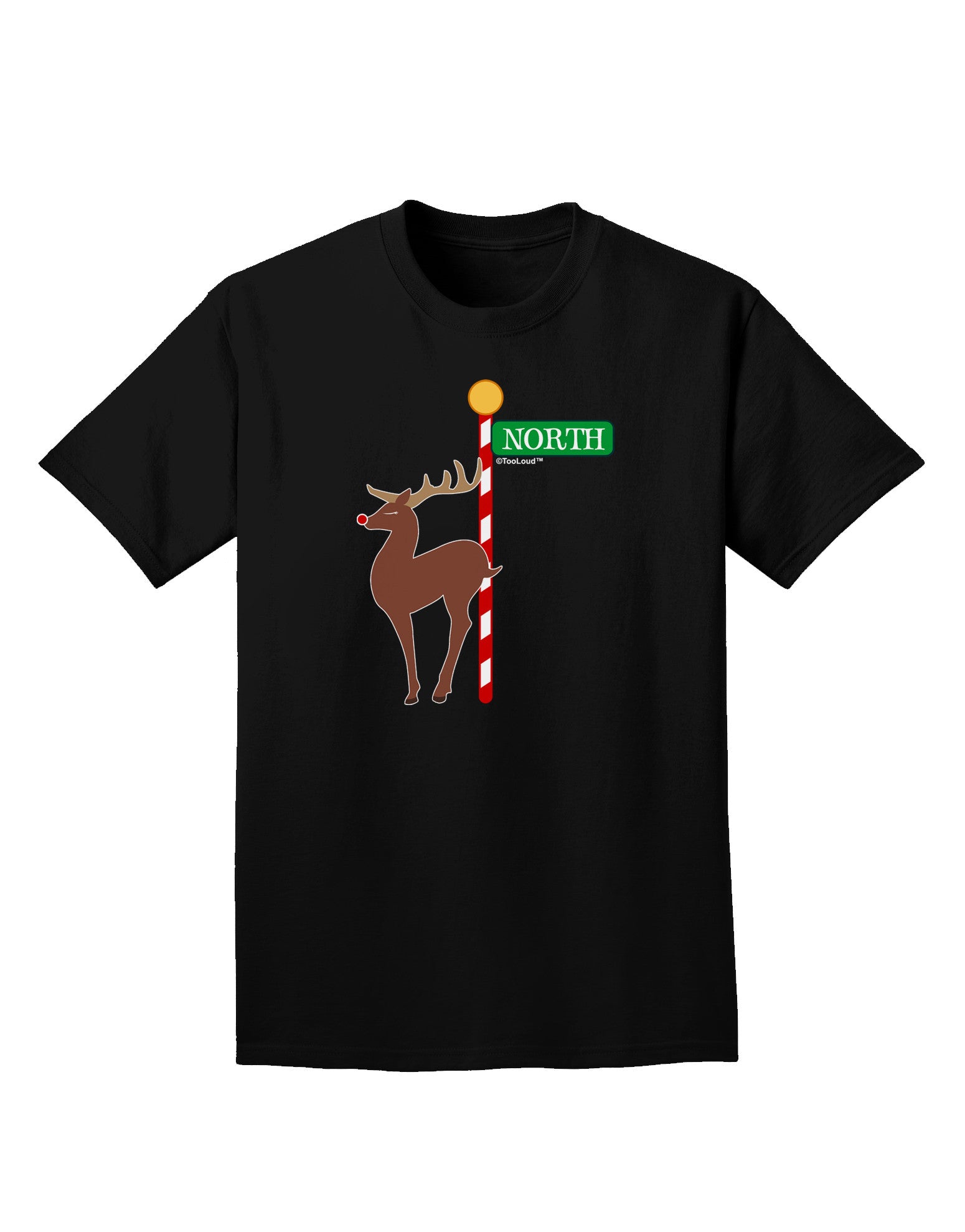 Rudolf Ratchet Reindeer Color Adult Dark T-Shirt-Mens T-Shirt-TooLoud-Black-Small-Davson Sales