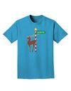 Rudolf Ratchet Reindeer Color Adult Dark T-Shirt-Mens T-Shirt-TooLoud-Turquoise-Small-Davson Sales