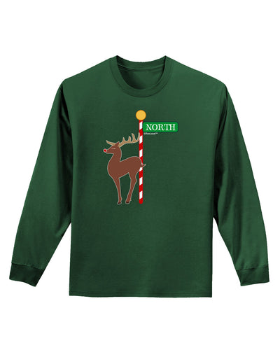 Rudolf Ratchet Reindeer Color Adult Long Sleeve Dark T-Shirt-TooLoud-Dark-Green-Small-Davson Sales