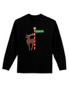 Rudolf Ratchet Reindeer Color Adult Long Sleeve Dark T-Shirt-TooLoud-Black-Small-Davson Sales