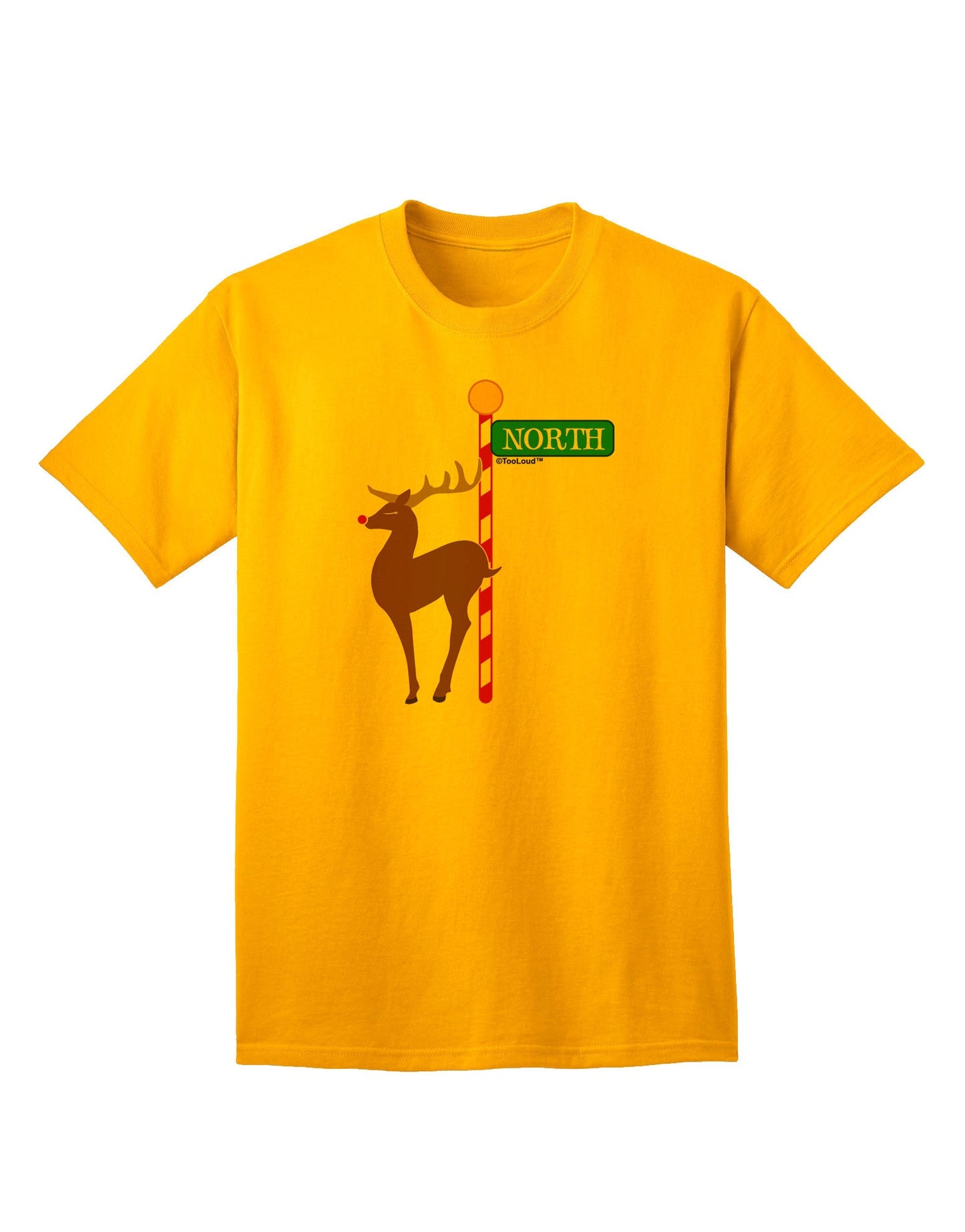 Rudolf Ratchet Reindeer Color Adult T-Shirt-unisex t-shirt-TooLoud-Gold-Small-Davson Sales