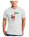 Rudolf Ratchet Reindeer Color Adult V-Neck T-shirt-Mens V-Neck T-Shirt-TooLoud-White-Small-Davson Sales