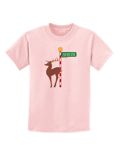 Rudolf Ratchet Reindeer Color Childrens T-Shirt-Childrens T-Shirt-TooLoud-PalePink-X-Small-Davson Sales