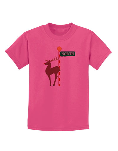 Rudolf Ratchet Reindeer Color Childrens T-Shirt-Childrens T-Shirt-TooLoud-Sangria-X-Small-Davson Sales