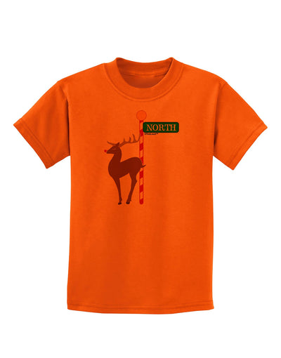 Rudolf Ratchet Reindeer Color Childrens T-Shirt-Childrens T-Shirt-TooLoud-Orange-X-Small-Davson Sales