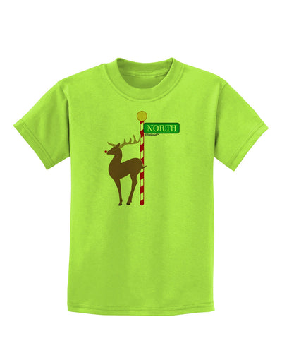 Rudolf Ratchet Reindeer Color Childrens T-Shirt-Childrens T-Shirt-TooLoud-Lime-Green-X-Small-Davson Sales