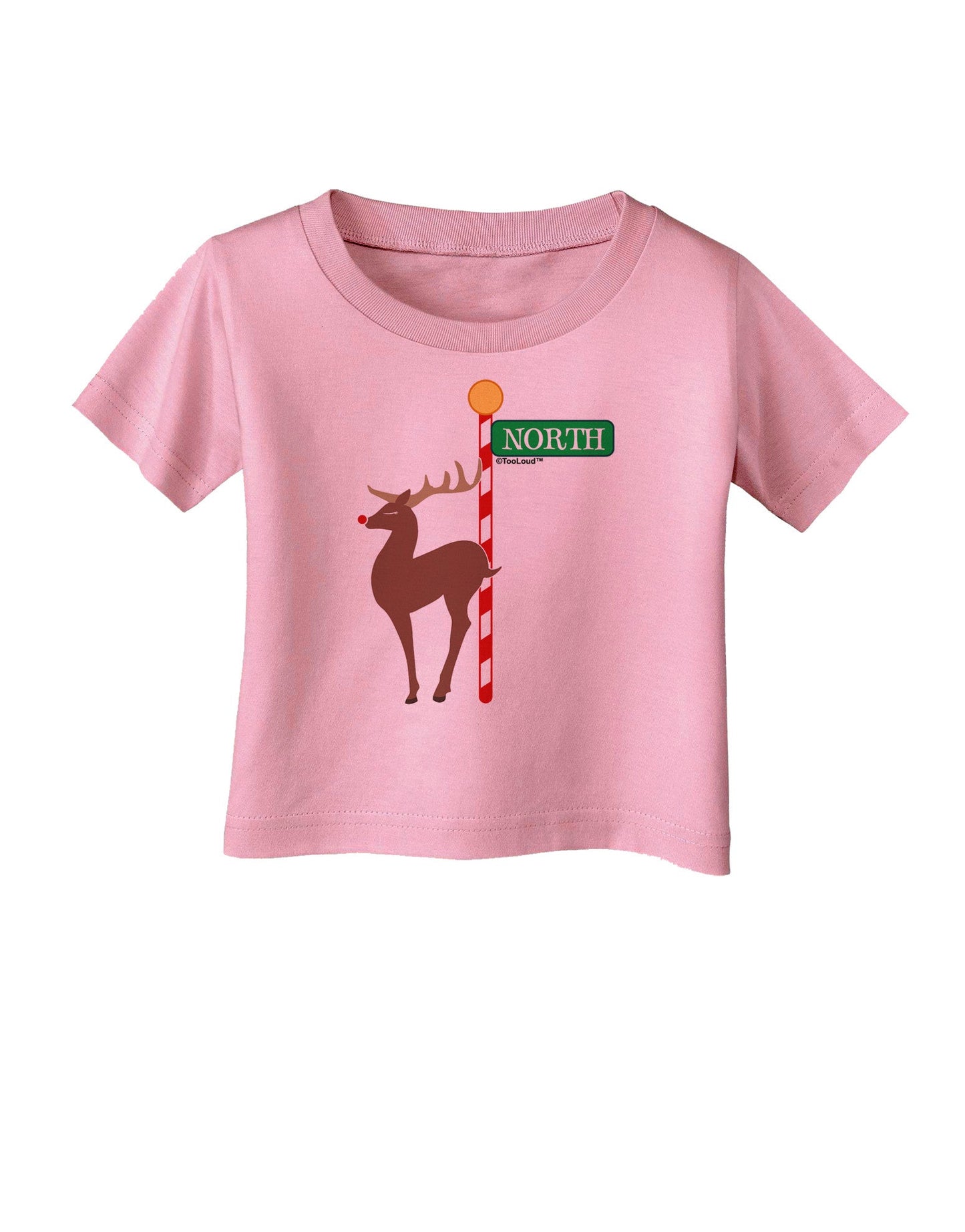 Rudolf Ratchet Reindeer Color Infant T-Shirt-Infant T-Shirt-TooLoud-Candy-Pink-06-Months-Davson Sales