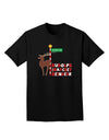 Rudolf Ratchet Reindeer Color Text Adult Dark T-Shirt-Mens T-Shirt-TooLoud-Black-Small-Davson Sales