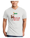 Rudolf Ratchet Reindeer Color Text Adult V-Neck T-shirt-Mens V-Neck T-Shirt-TooLoud-White-Small-Davson Sales