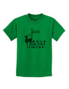 Rudolf Ratchet Reindeer Color Text Childrens T-Shirt-Childrens T-Shirt-TooLoud-Kelly-Green-X-Small-Davson Sales