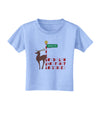 Rudolf Ratchet Reindeer Color Text Toddler T-Shirt-Toddler T-Shirt-TooLoud-Aquatic-Blue-2T-Davson Sales