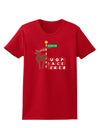 Rudolf Ratchet Reindeer Color Text Womens Dark T-Shirt-TooLoud-Red-X-Small-Davson Sales