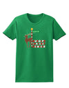 Rudolf Ratchet Reindeer Color Text Womens Dark T-Shirt-TooLoud-Kelly-Green-X-Small-Davson Sales