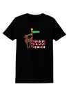 Rudolf Ratchet Reindeer Color Text Womens Dark T-Shirt-TooLoud-Black-X-Small-Davson Sales