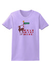 Rudolf Ratchet Reindeer Color Text Womens T-Shirt-Womens T-Shirt-TooLoud-Lavender-X-Small-Davson Sales