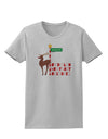 Rudolf Ratchet Reindeer Color Text Womens T-Shirt-Womens T-Shirt-TooLoud-AshGray-X-Small-Davson Sales