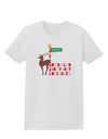 Rudolf Ratchet Reindeer Color Text Womens T-Shirt-Womens T-Shirt-TooLoud-White-X-Small-Davson Sales