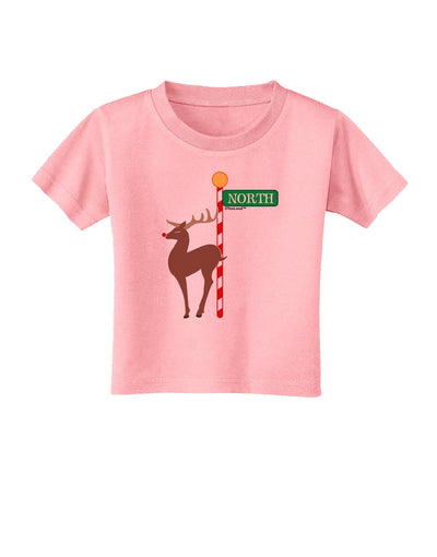 Rudolf Ratchet Reindeer Color Toddler T-Shirt-Toddler T-Shirt-TooLoud-Candy-Pink-2T-Davson Sales