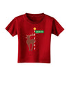 Rudolf Ratchet Reindeer Color Toddler T-Shirt Dark-Toddler T-Shirt-TooLoud-Red-2T-Davson Sales