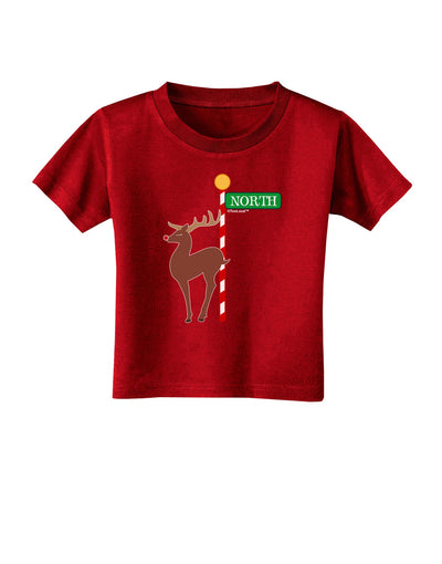 Rudolf Ratchet Reindeer Color Toddler T-Shirt Dark-Toddler T-Shirt-TooLoud-Red-2T-Davson Sales