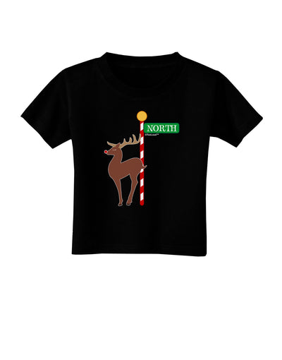 Rudolf Ratchet Reindeer Color Toddler T-Shirt Dark-Toddler T-Shirt-TooLoud-Black-2T-Davson Sales