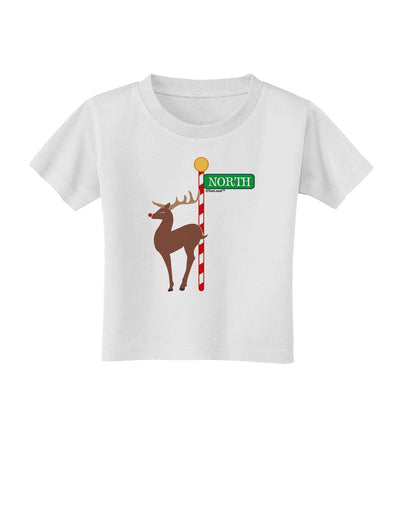 Rudolf Ratchet Reindeer Color Toddler T-Shirt-Toddler T-Shirt-TooLoud-White-2T-Davson Sales