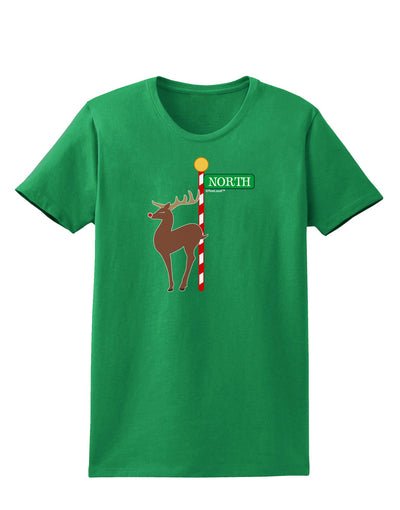 Rudolf Ratchet Reindeer Color Womens Dark T-Shirt-TooLoud-Kelly-Green-X-Small-Davson Sales