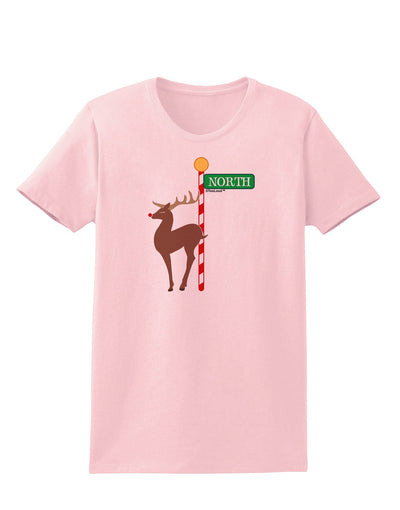 Rudolf Ratchet Reindeer Color Womens T-Shirt-Womens T-Shirt-TooLoud-PalePink-X-Small-Davson Sales