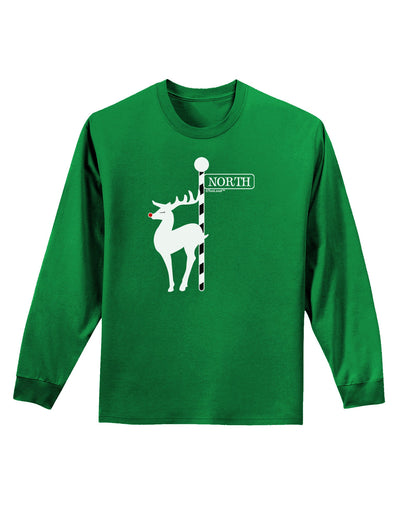 Rudolf the Ratchet Reindeer Adult Long Sleeve Dark T-Shirt-TooLoud-Kelly-Green-Small-Davson Sales