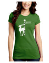 Rudolf the Ratchet Reindeer Juniors Crew Dark T-Shirt-T-Shirts Juniors Tops-TooLoud-Kiwi-Green-Juniors Fitted Small-Davson Sales