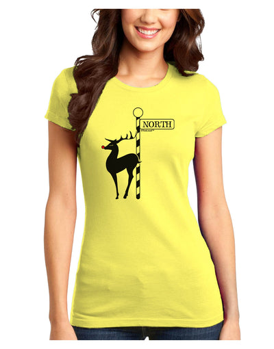 Rudolf the Ratchet Reindeer Juniors T-Shirt-Womens Juniors T-Shirt-TooLoud-Yellow-Juniors Fitted X-Small-Davson Sales