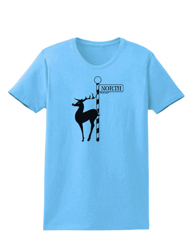 Rudolf the Ratchet Reindeer Womens T-Shirt-Womens T-Shirt-TooLoud-Aquatic-Blue-X-Small-Davson Sales