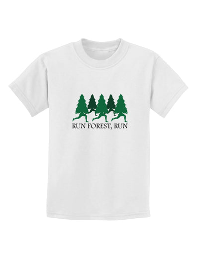 Run Forest Run Funny Childrens T-Shirt by TooLoud-TooLoud-White-X-Small-Davson Sales