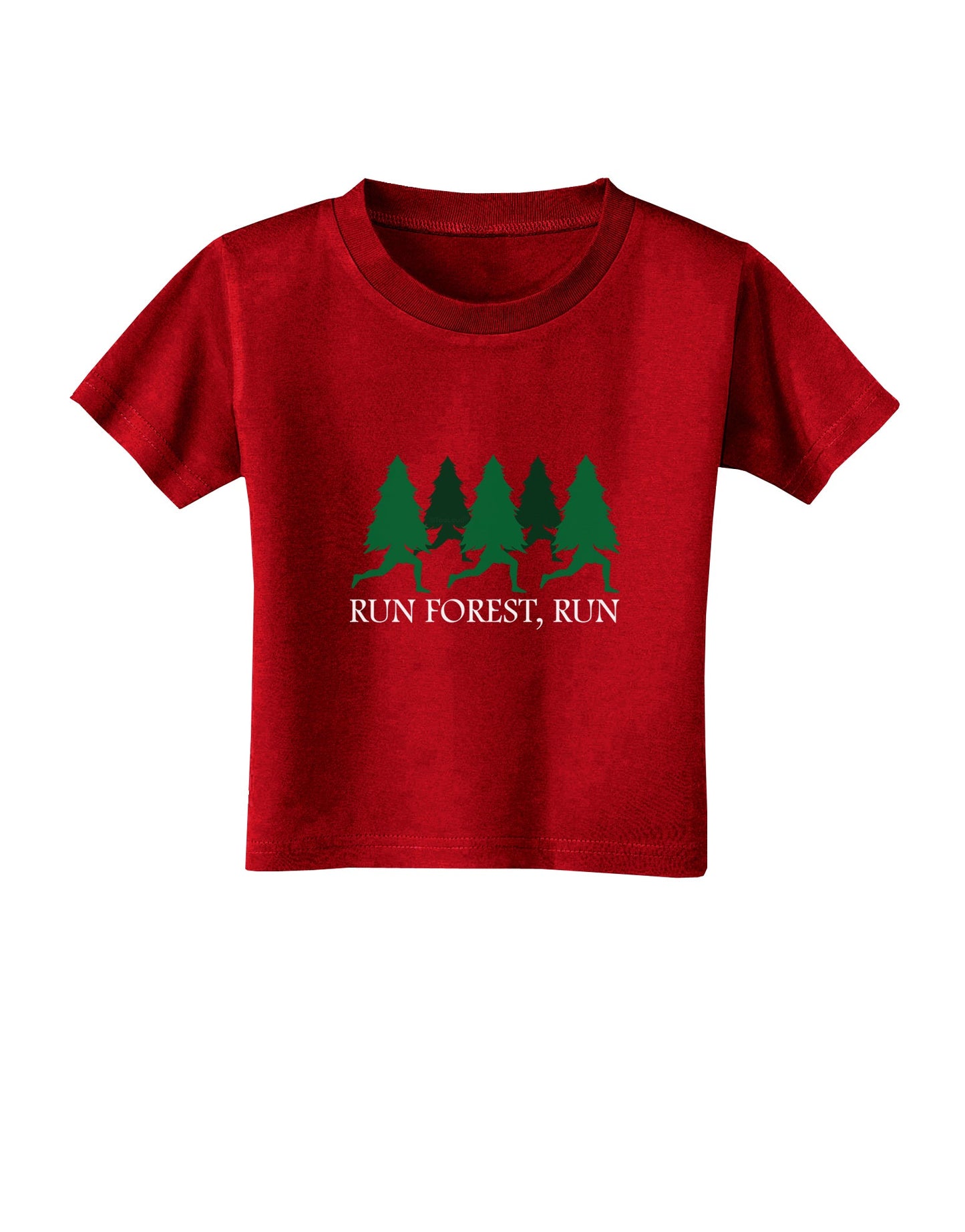 Run Forest Run Funny Toddler T-Shirt Dark by TooLoud-Toddler T-Shirt-TooLoud-Red-2T-Davson Sales