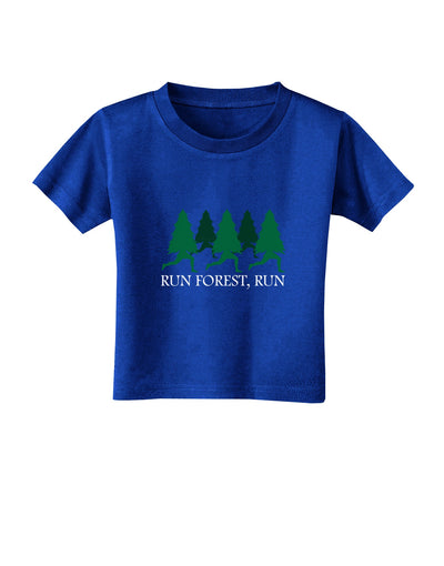 Run Forest Run Funny Toddler T-Shirt Dark by TooLoud-Toddler T-Shirt-TooLoud-Royal-Blue-2T-Davson Sales