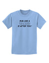 Run Like a Zombie Is After You Childrens T-Shirt-Childrens T-Shirt-TooLoud-Light-Blue-X-Small-Davson Sales