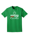 Running Late Is My Cardio Adult Dark T-Shirt-Mens T-Shirt-TooLoud-Kelly-Green-Small-Davson Sales