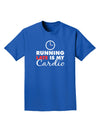 Running Late Is My Cardio Adult Dark T-Shirt-Mens T-Shirt-TooLoud-Royal-Blue-Small-Davson Sales