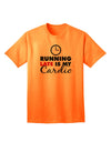 Running Late Is My Cardio Adult T-Shirt-unisex t-shirt-TooLoud-Neon-Orange-Small-Davson Sales