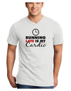 Running Late Is My Cardio Adult V-Neck T-shirt-Mens V-Neck T-Shirt-TooLoud-White-Small-Davson Sales