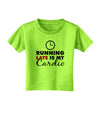 Running Late Is My Cardio Toddler T-Shirt-Toddler T-Shirt-TooLoud-Lime-Green-2T-Davson Sales