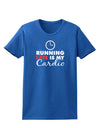 Running Late Is My Cardio Womens Dark T-Shirt-TooLoud-Royal-Blue-X-Small-Davson Sales