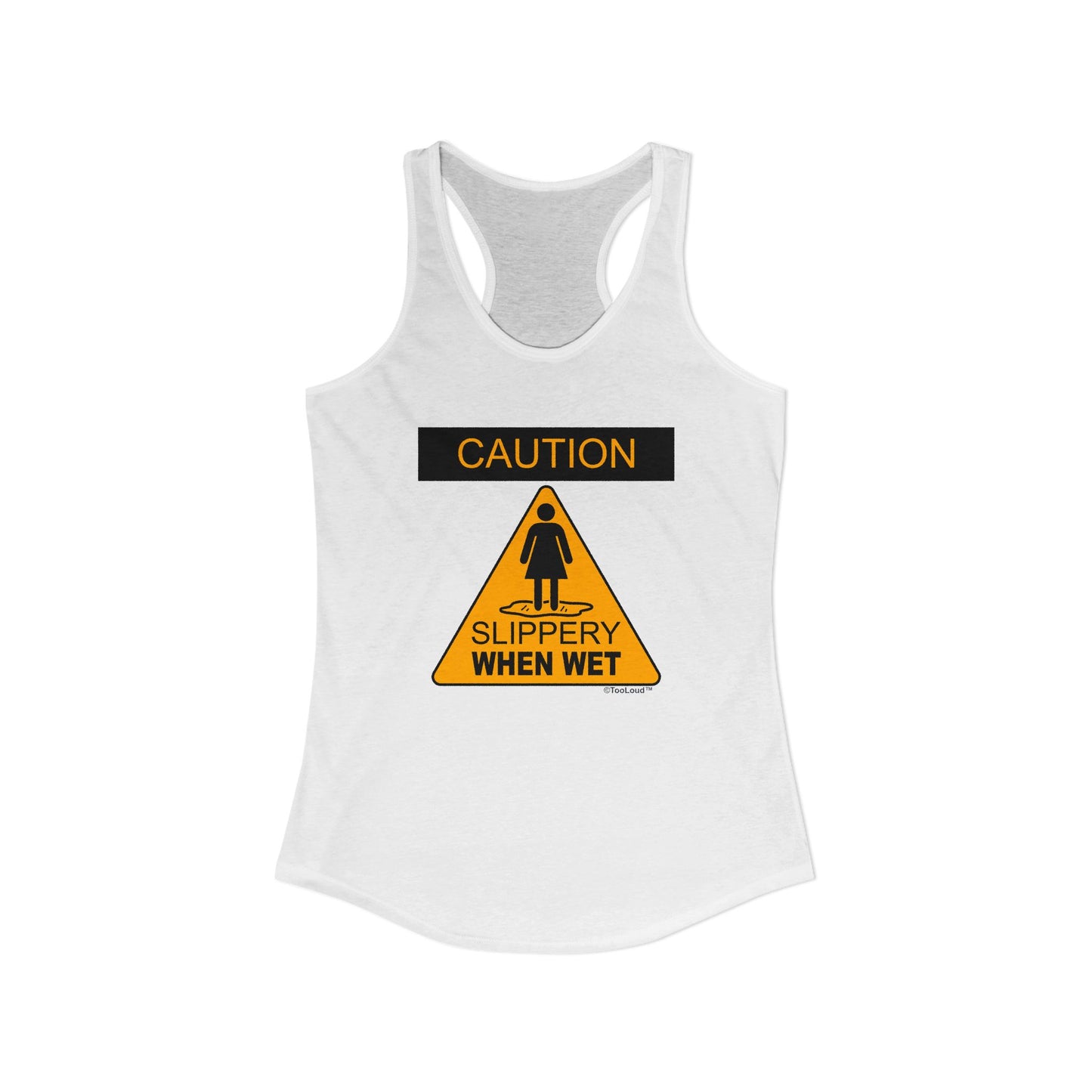 Slippery When Wet Womens Petite Tank Top