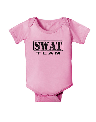 SWAT Team Logo - Distressed Baby Romper Bodysuit-Baby Romper-TooLoud-Light-Pink-06-Months-Davson Sales