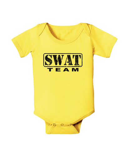 SWAT Team Logo - Distressed Baby Romper Bodysuit-Baby Romper-TooLoud-Yellow-06-Months-Davson Sales