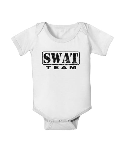 SWAT Team Logo - Distressed Baby Romper Bodysuit-Baby Romper-TooLoud-White-06-Months-Davson Sales