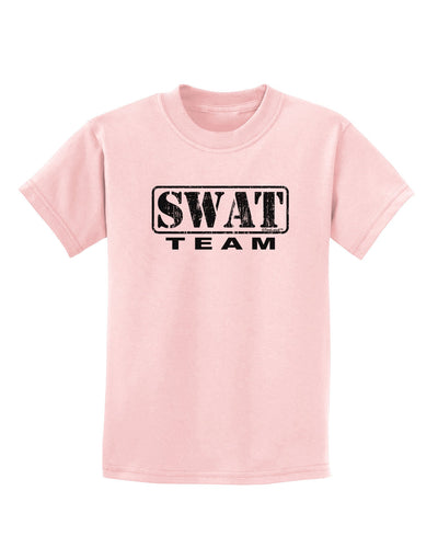 SWAT Team Logo - Distressed Childrens T-Shirt-Childrens T-Shirt-TooLoud-PalePink-X-Small-Davson Sales