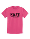 SWAT Team Logo - Distressed Childrens T-Shirt-Childrens T-Shirt-TooLoud-Sangria-X-Small-Davson Sales