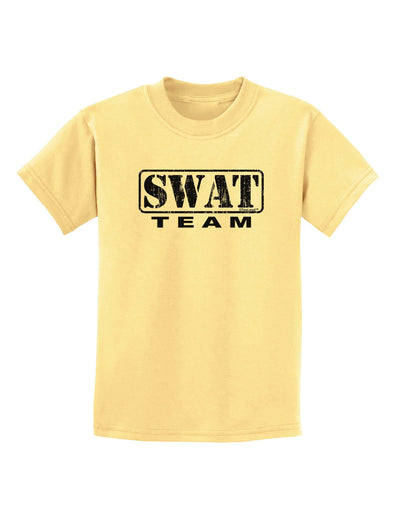 SWAT Team Logo - Distressed Childrens T-Shirt-Childrens T-Shirt-TooLoud-Daffodil-Yellow-X-Small-Davson Sales