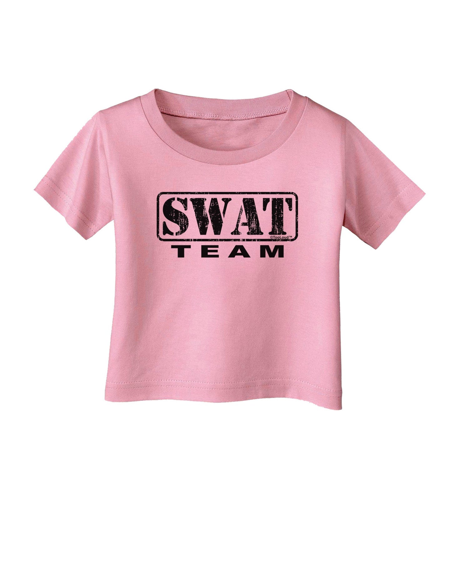 SWAT Team Logo - Distressed Infant T-Shirt-Infant T-Shirt-TooLoud-Candy-Pink-06-Months-Davson Sales